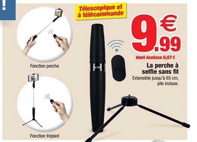 la perche à selfie sans fil
