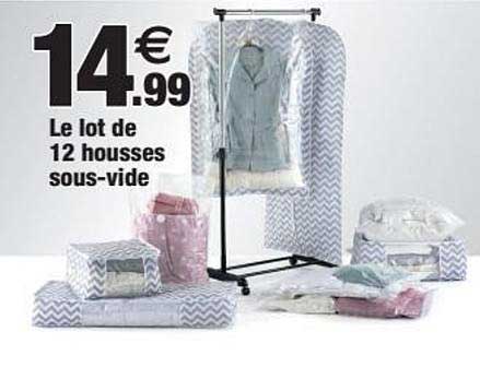 le lot de 12 housses sous-vide