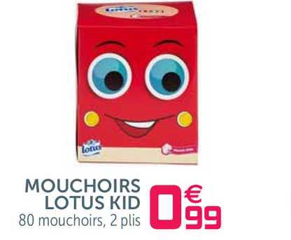 mouchoirs lotus kid