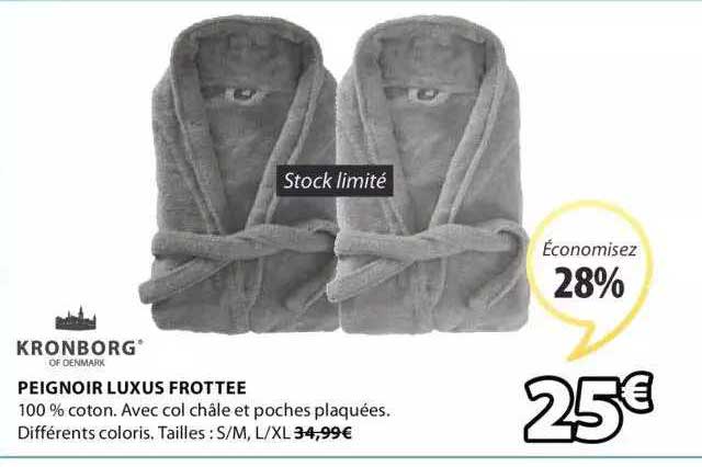 Peignoir Luxus Frottee Kronborg