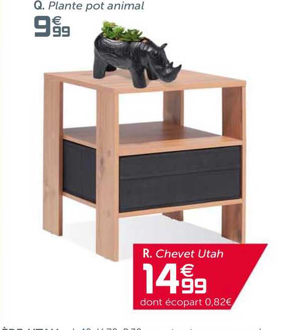 Plante Pot Animal, Chevet Utah