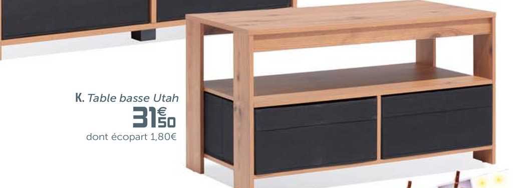 table basse utah