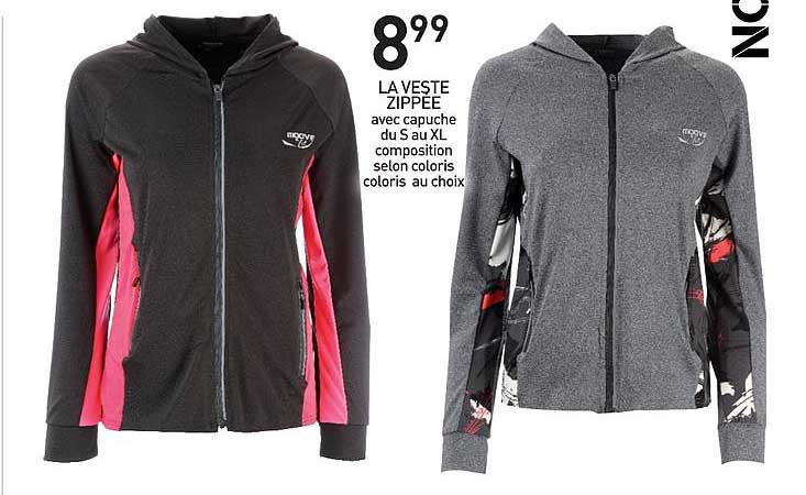veste zippée moove & fit