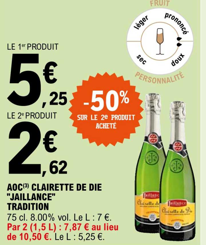 aoc clairette de die "jaillance" tradition