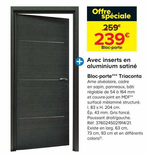 Bloc-porte Triaconta
