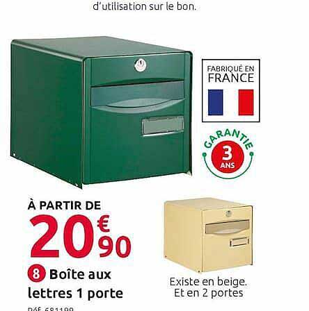boîte aux lettres 1 porte