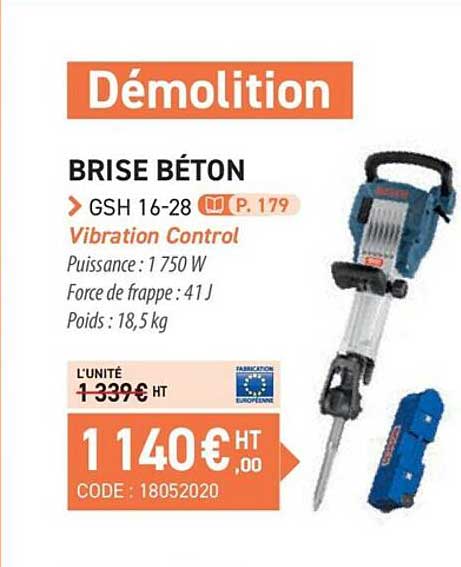 brise béton gsh 16-28