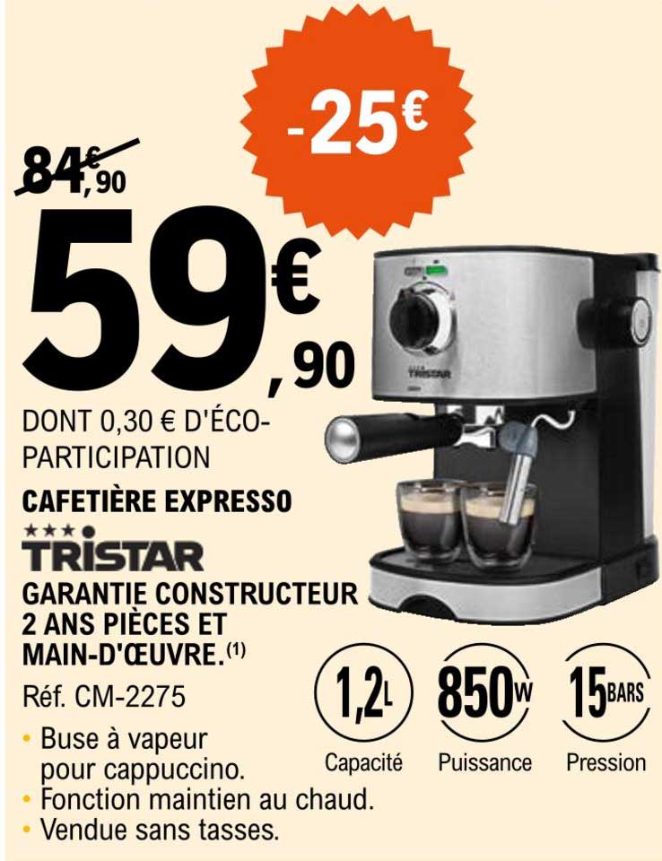 Cafetière Expresso Tristar