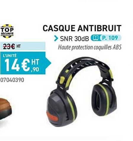 casque antibruit snr 30db