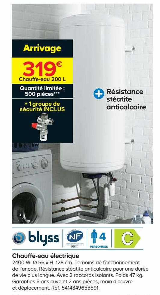 chauffe-eau électrique blyss