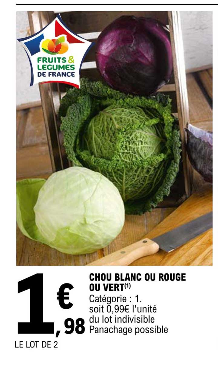 Chou Blanc Ou Rouge Ou Vert