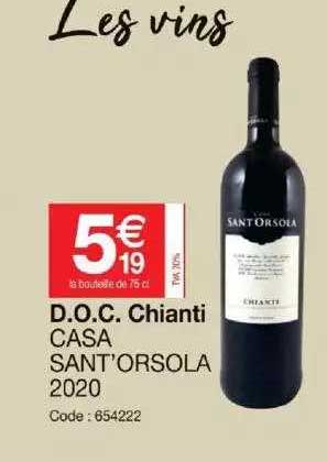 d.o.c. chianti casa sant'orsola
