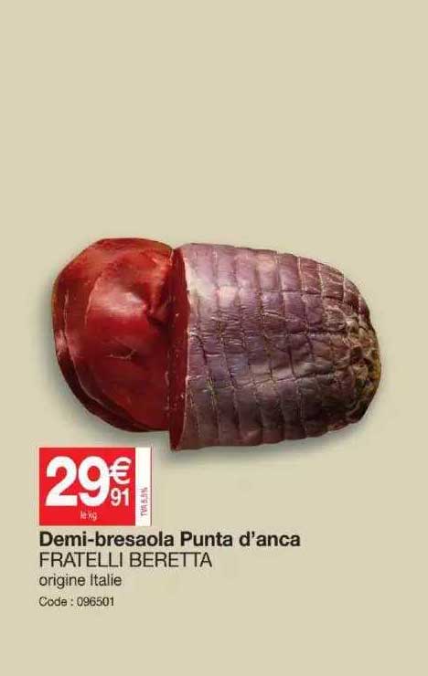 demi-bresaola punta d'anca fratelli beretta