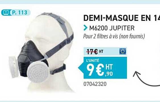 demi-masque en 140 m6200 jupiter