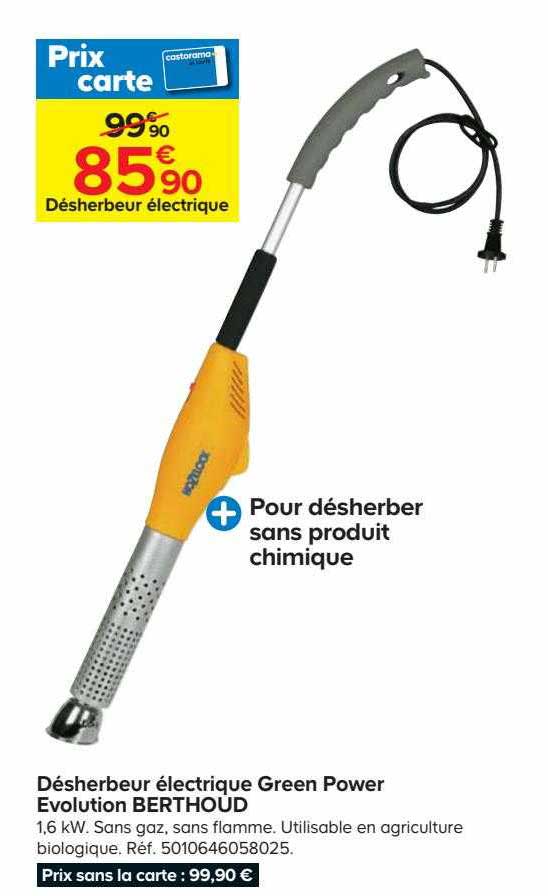 désherbeur électrique green power évolution berthoud