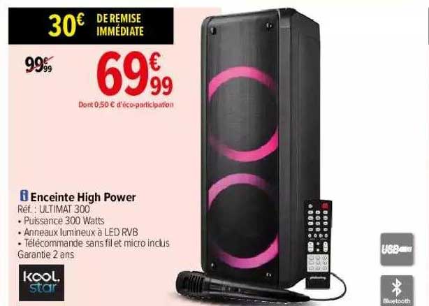enceinte high power kool star