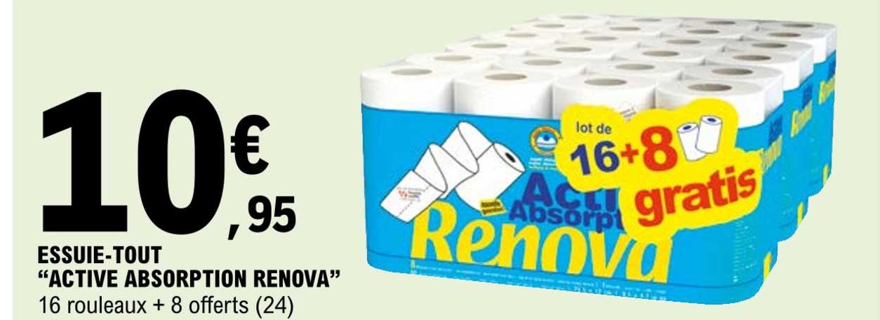 essuie-tout "active absorption renova"