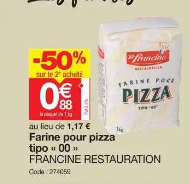 farine pour pizza tipo «00» francine restauration