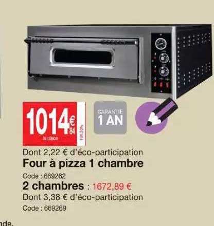 four à pizza 1 chambre, 2 chambres