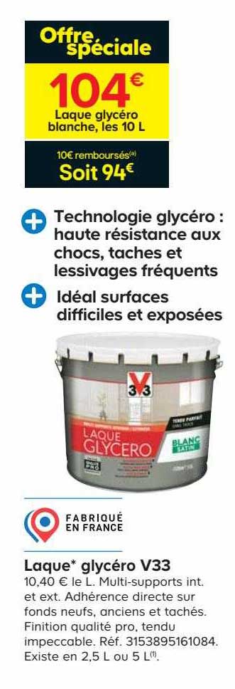 laque glycéro v33