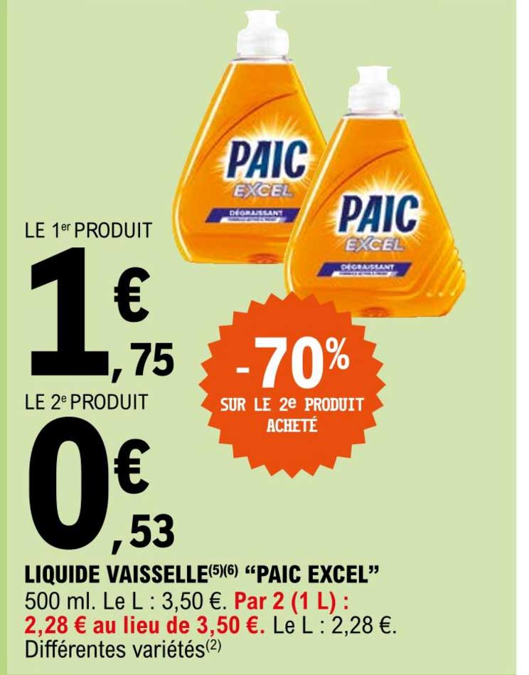 Liquide Vaisselle "paic Excel"