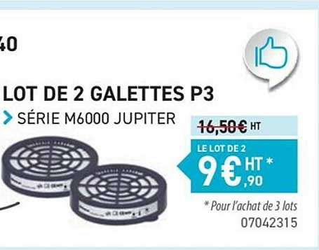 lot de 2 galettes p3 série m6000 jupiter