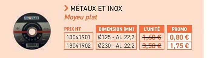 métaux et inox
