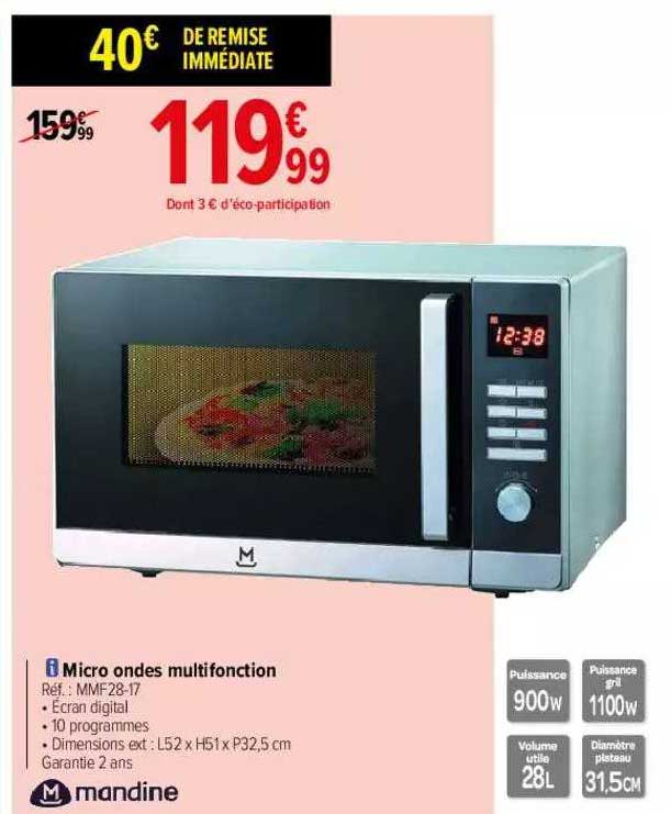 micro ondes multifonction mandine