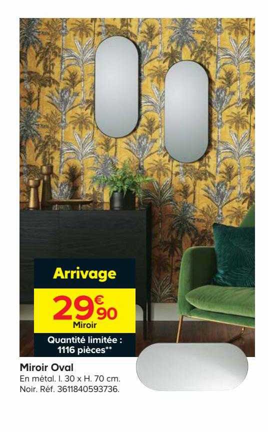 Miroir Oval