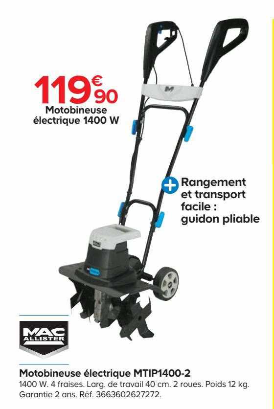 motobineuse électrique mtip1400-2 mac allister