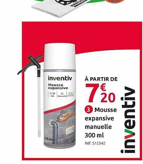 Mousse Expansive Manuelle 300 Ml Inventiv