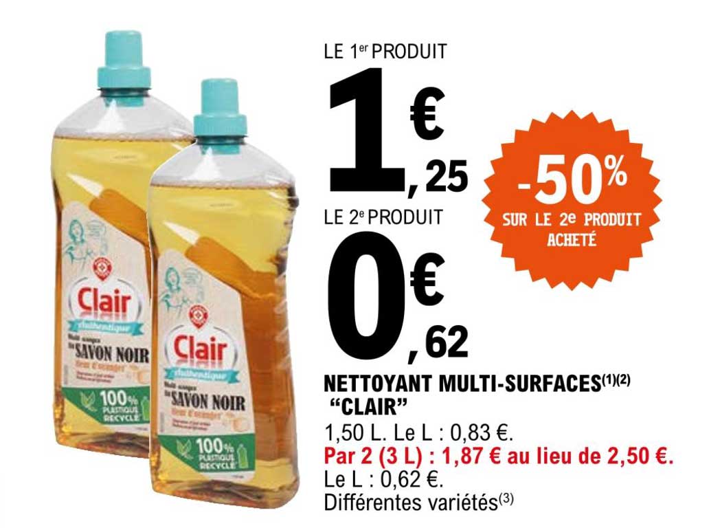 nettoyant multi-surfaces "clair"