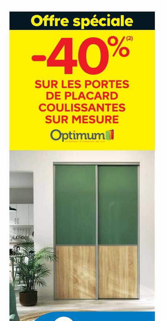 portes de placard coulissantes sur mesure optimum
