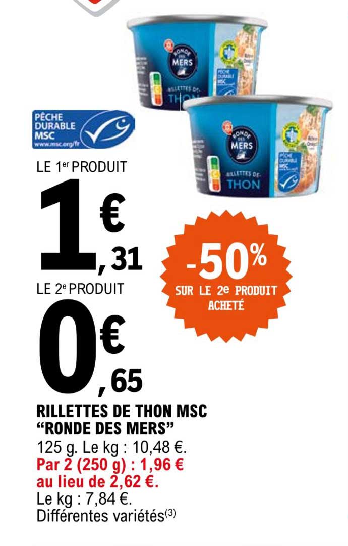 Rillettes De Thon Msc "ronde Des Mers"