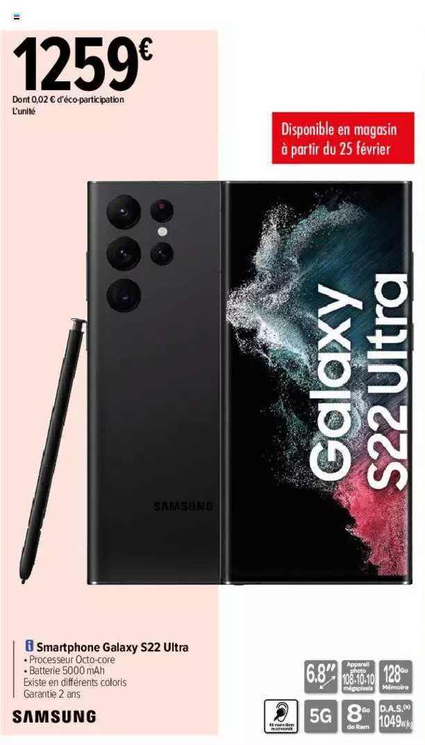 Smartphone Galaxy S22 Ultra Samsung