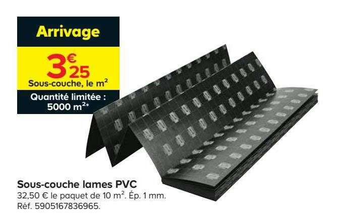 sous-couche lames pvc