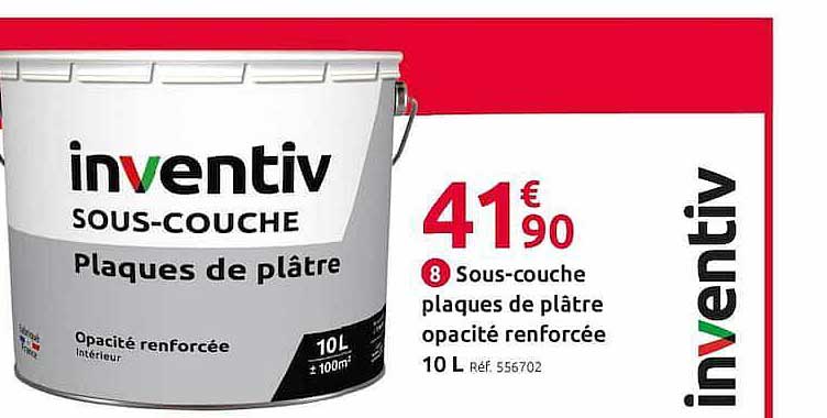 sous-couche plaques de plâtre opacité renforcée inventiv