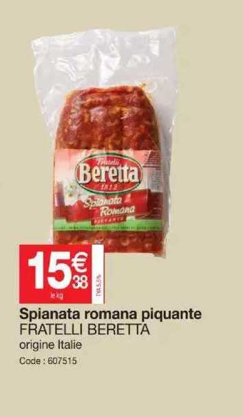 spianata romana piquante fratelli beretta