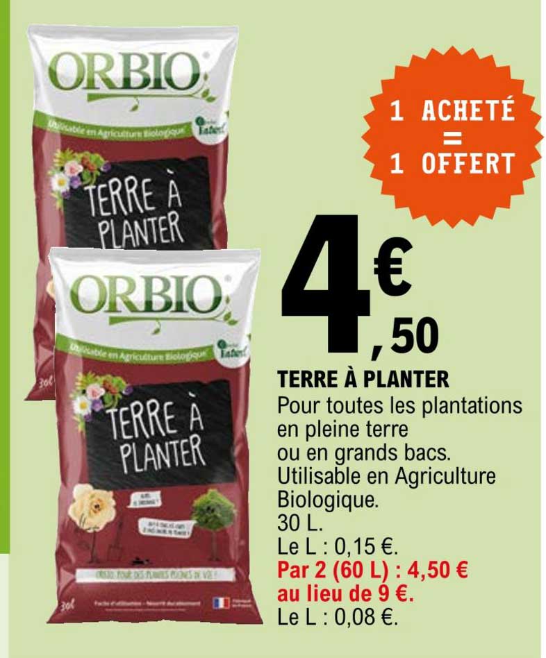 terre à planter orbio
