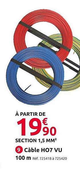 câble ho7 vu 100 m