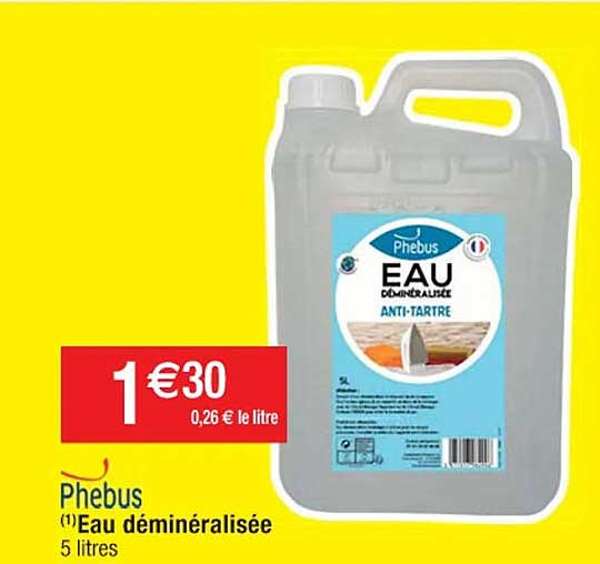 Eau Déminéralisée Phebus