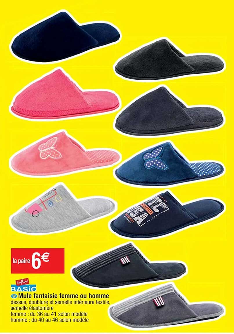 Mule Fantaisie Femme Ou Homme Influx Basic