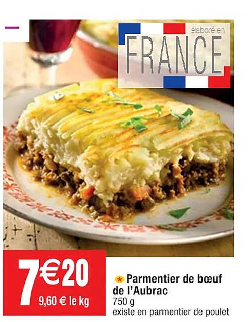 parmentier de bœuf de l'aubrac