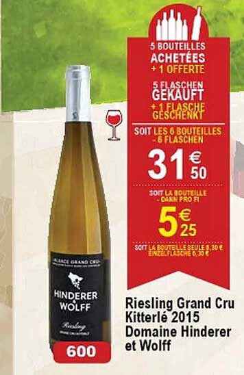 Riesling Grand Cru Kitterlé 2015 Domaine Hinderer Et Wolff