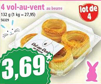 4 vol-au-vent au beurre
