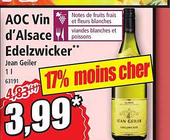 aoc vin d'alsace edelzwicker jean geiler