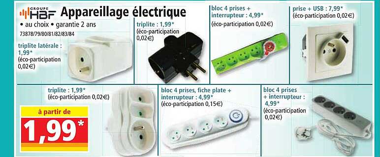 appareillage électrique groupe hbf
