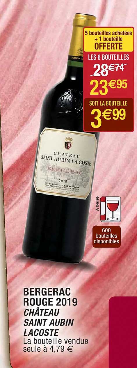 bergerac rouge 2019 château saint aubin lacoste