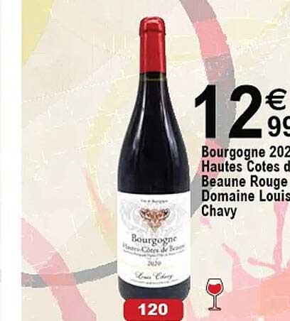 bourgogne 2020 hautes côtes de beaune rouge domaine louis chavy