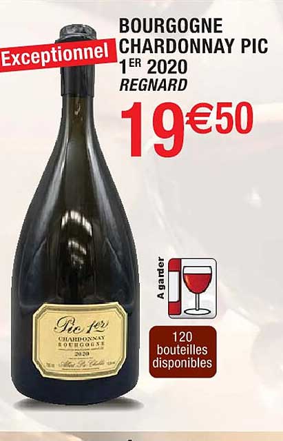 bourgogne chardonnay pic 1er 2020 regnard